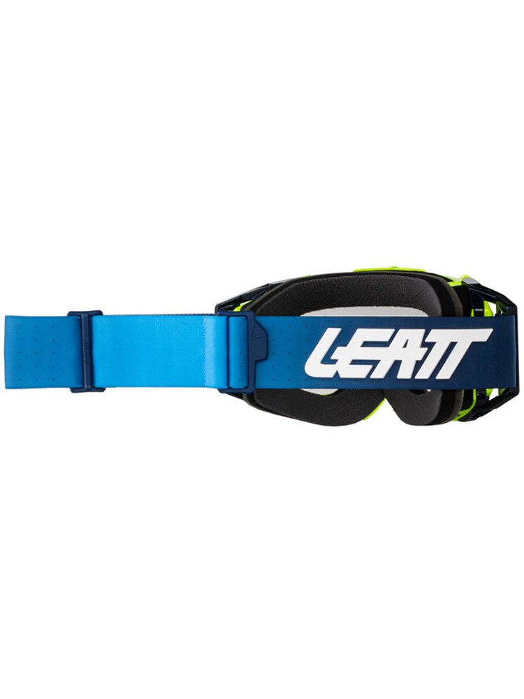 Gogle motocyklowe Leatt Velocity 5.5 z lekko przyciemnianą szybą niebieskie-fluo