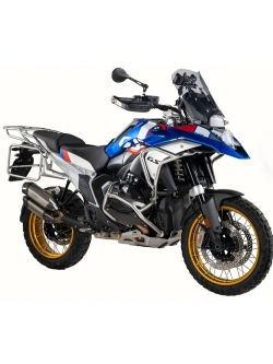 Zestaw: sakwy boczne Soft System Travel + stelaże srebrne + bagażnik Touratech BMW R 1300 GS (23-) [poj.: 2 x 40l]