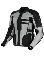 Kurtka motocyklowa tekstylna Rebelhorn Scandal II srebrno-czarna