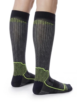 Skarpety SIXS Long V3 czarne-fluo