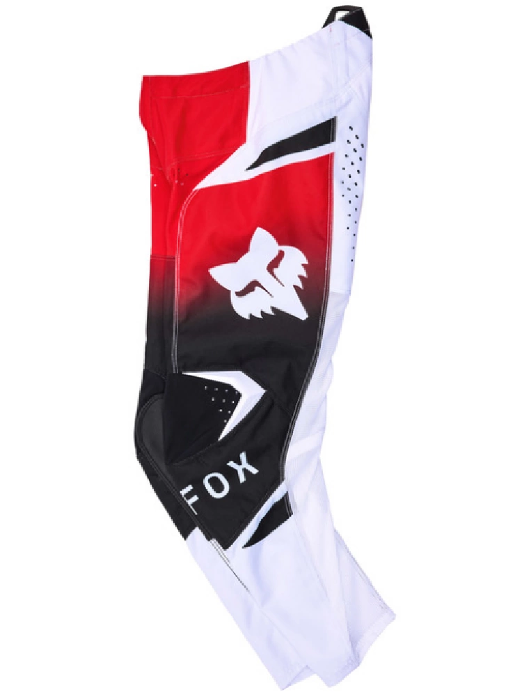Spodnie cross dziecięce Fox 180 Shield czarno-biało-czerwone