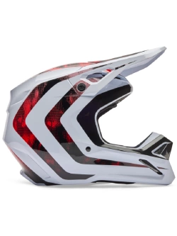 Kask enduro Fox V1 Kairos biało-czarno-czerwony