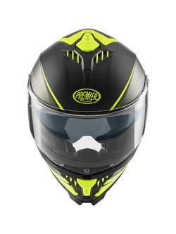 Kask integralny Premier Typhoon FR Y9 BM czarno-żółty matowy