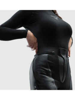 Spodnie motocyklowe damskie skórzane Rebelhorn Diva czarne