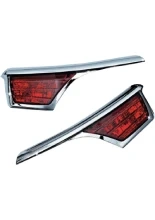 Listwy ozdobne z oświetleniem LED miejsca pasażera Kuryakyn Honda GL 1800 Goldwing (06-17) srebrne