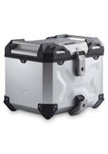 Zestaw: kufer centralny srebrny TRAX ADV + stelaż Adventure-rack SW-Motech BMW R 1300 GS (23-) [poj.: 38l]