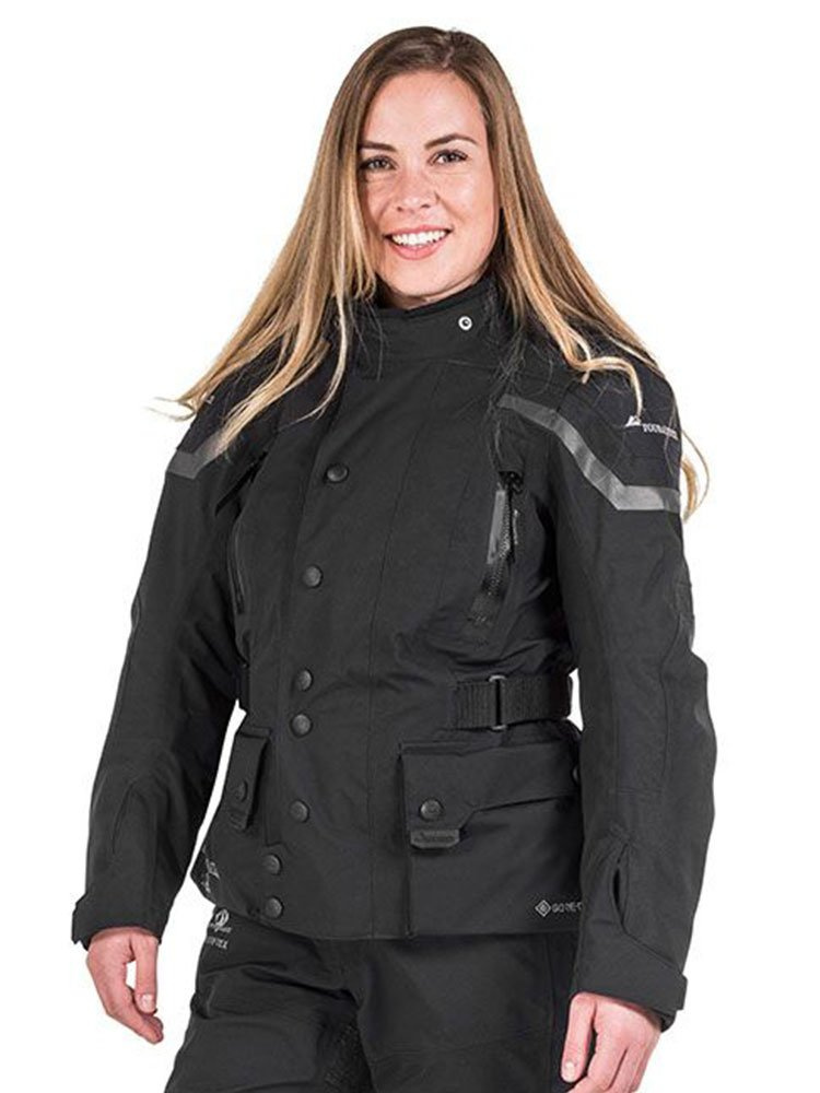 Kurtka motocyklowa damska tekstylna Touratech Companero Weather Traveller czarna