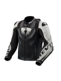 Kurtka motocyklowa skórzana REV’IT! Hyperspeed 3 Pro czarno-biała