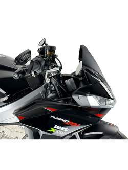 Szyba motocyklowa WRS Sport Aprilia Tuono 660 (21-) / V4 (21-24) czarna matowa
