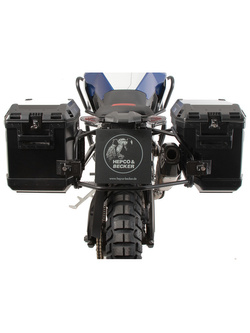 Zestaw: kufry boczne + stelaże Hepco&Becker Xplorer Cutout do BMW F 900 GS (24-) czarne