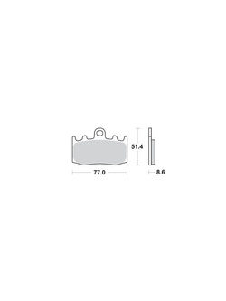Klocki hamulcowe na przód KH335 SBS Street Excel Sinter złote do BMW R850/1100/1150/1200, K1200/1300