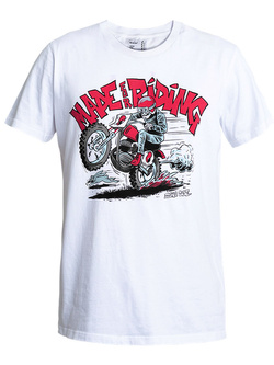 Koszulka motocyklowa John Doe Wheele biała