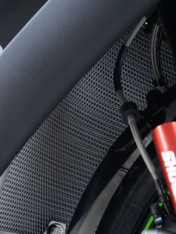 Osłona chłodnicy R&G aluminiowa do Kawasaki ZX10R (08-20) czarna