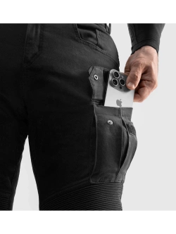 Jeansy motocyklowe Rebelhorn Faster czarne