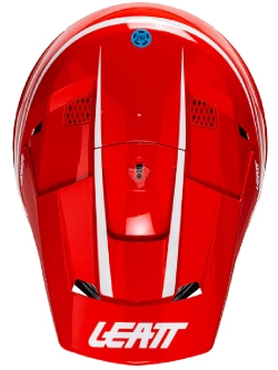 Kask enduro Leatt Moto 3.5 z goglami czarno-biało-czerwonymi