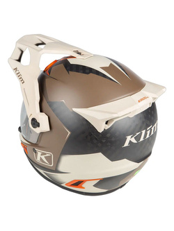 Kask integralny Klim Krios PRO Karbon brązowo-pomarańczowy