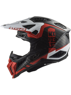 Kask enduro LS2 MX703 X-Force Victory czarno-czerwono-biały