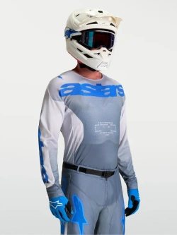 Bluza cross Alpinestars MX Racer Amber niebieska