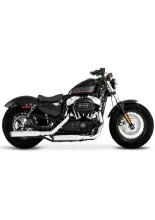 Tłumiki motocyklowe Rinehart Racing 3" Duals Harley Davidson Sportster (wybrane modele) chromowane/czarne [14-22]