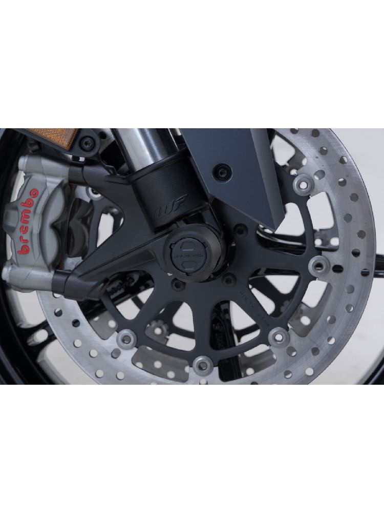 Crash pady przedniej osi SW-MOTECH do wybranych modeli CF Moto/ Husqvarna/ KTM czarne