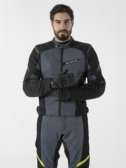 Spodnie motocyklowe tekstylne Shima Rush 2.0 Vent czarno-szare-fluo