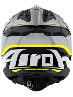 Kask enduro Airoh Aviator 3 Leader szaro-czarno-żółty połysk