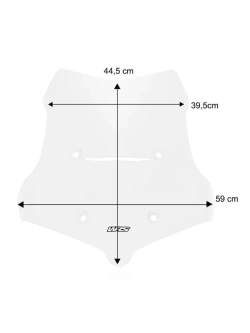Szyba motocyklowa WRS Touring Voge 525 DSX (23-24) przezroczysta