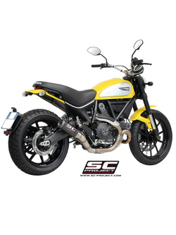 Tłumik SC-Project, CR-T Carbon / Titanium (Slip-on) - Ducati Scrambler 800 [15-16]