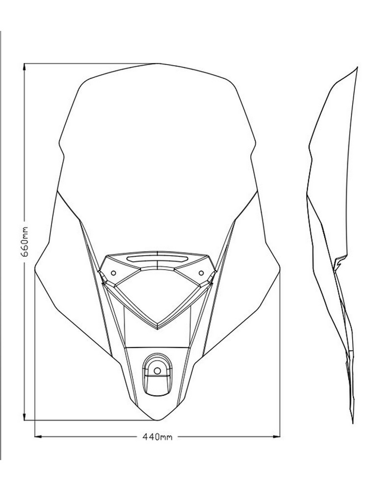 Szyba turystyczna PUIG do Triumph Tiger Sport 660 (22-) przezroczysta