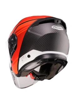 Kask otwarty Caberg Flyon II Carbon Addict czarno-czerwony matowy