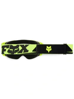 Gogle motocyklowe Fox Vue Core z żółtą szybką, czarne-fluo