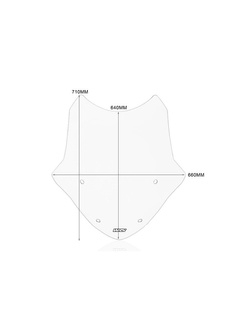 Szyba motocyklowa WRS Touring BMW R 1250 RT (21-25) przezroczysta
