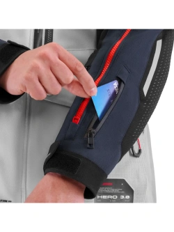 Kurtka motocyklowa tekstylna Shima Hero 3.0 G2 szaro-niebieska