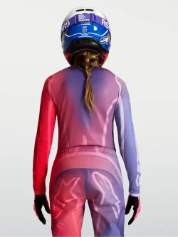 Bluza cross damska Alpinestars MX Stella Fluid Kepler fioletowo-czerwona