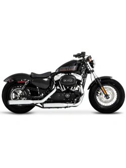 Tłumiki motocyklowe Rinehart Racing 3" Duals Harley Davidson Sportster (wybrane modele) chromowane/czarne [14-22]
