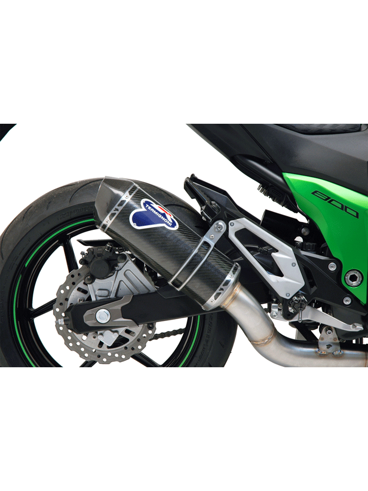 Tłumik Termignoni Slip-On stal nierdzewna, włókno węglowe do Kawasaki Z 800 (13-17)
