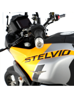 Końcówki kierownicy motocyklowej R&G Racing Moto Guzzi Stelvio (24-)/ V7 Stone (21-) stalowe
