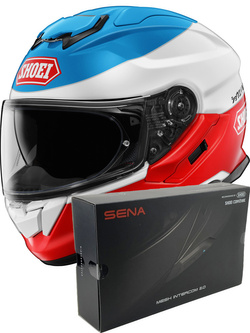 Zestaw: kask integralny Shoei GT-Air 3 LILT TC-10 + dedykowany interkom motocyklowy Sena SRL 3