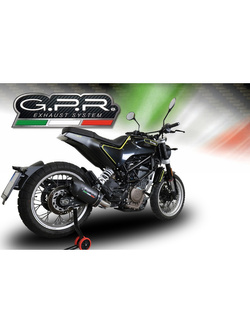 Tłumik G.P.R Furore Evo4 Nero [Slip-On, Black Aluminium] - Husqvarna Svartpilen 401 [18-19] e4