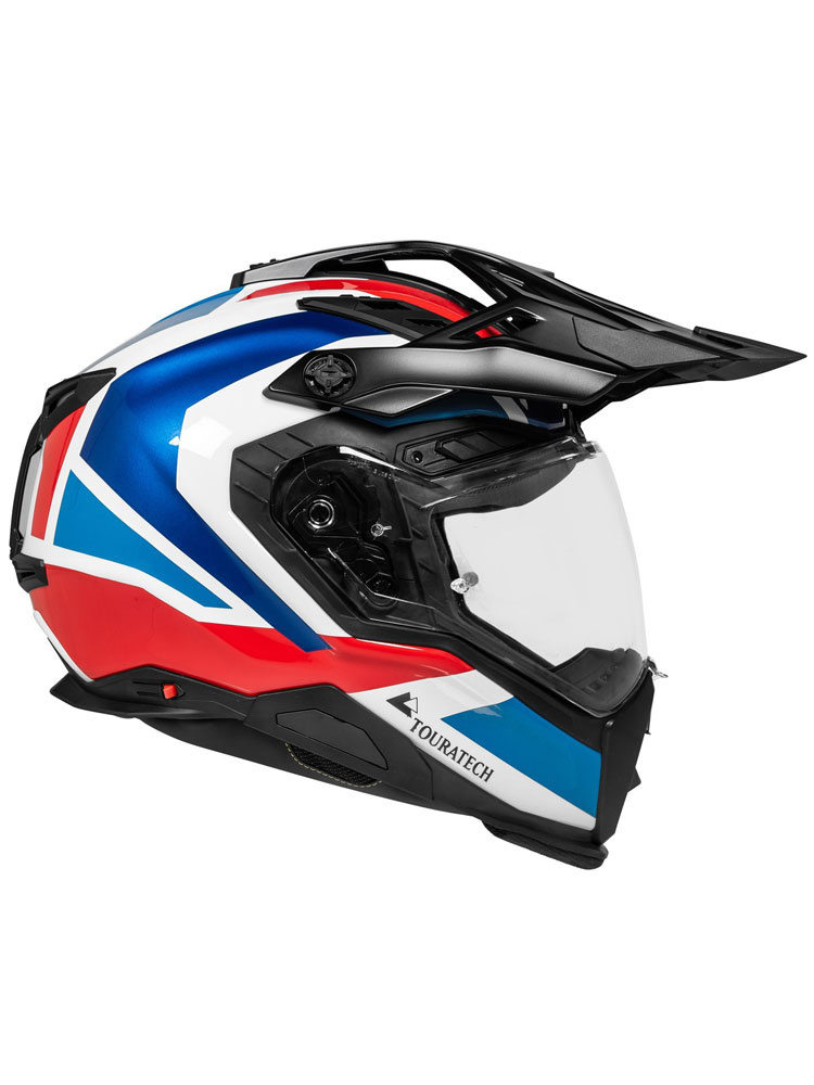 Kask adventure Touratech Aventuro Pro Carbon czarno-niebiesko-czerwony