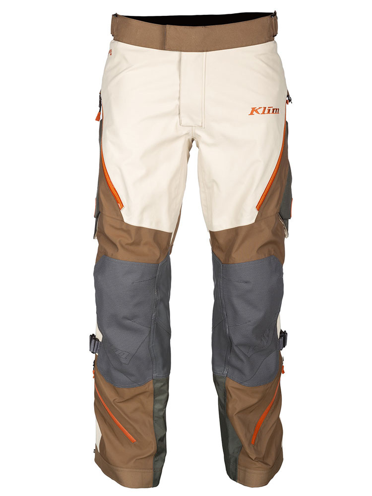 Spodnie motocyklowe tekstylne Klim Badlands Pro brązowo-pomarańczowe