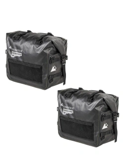 Zestaw: sakwy boczne Soft System Extreme Edition czarne + stelaże + bagażnik Touratech BMW R12 G/ S (25-) [poj.: 2 x 40l]