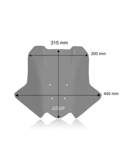 Szyba motocyklowa WRS Touring Aprilia Tuono 457 (25-) mocno przyciemniana