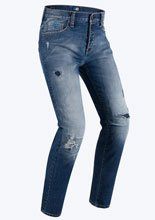 Jeansy motocyklowe PMJ Street niebieskie