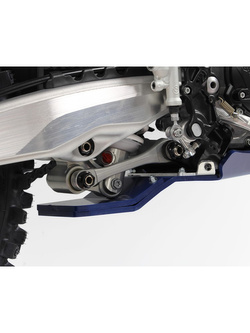 Płyta pod silnik AXP Racing Xtrem Husqvarna TC125 (23-), TE125/150 (24-) z osłoną podnośnika niebieska