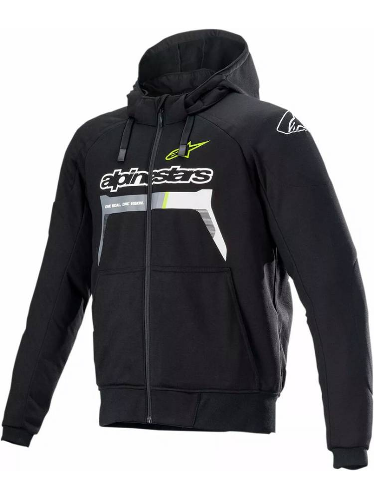 Bluza motocyklowa Alpinestars Chrome Sport czarno-szaro-żółta