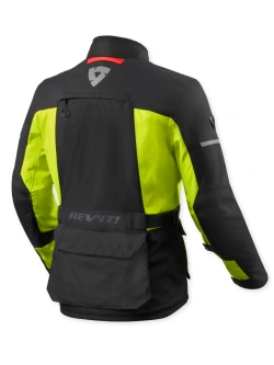 Kurtka motocyklowa tekstylna REV’IT! Outback 5 H2O czarno-fluo żółta