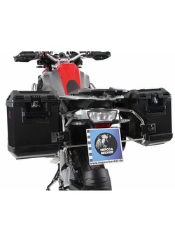 Zestaw: kufry boczne + stelaże Hepco&Becker Xplorer Cutout BMW R1200GS LC Adventure (14-18) czarne