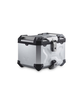 Zestaw: kufer centralny srebrny TRAX ADV + stelaż Alu-rack SW-Motech Honda CB1300 (03-09) / CB1300S (05-09) [pojemność 38 L]