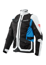 Kurtka motocyklowa tekstylna Dainese Desert Tex szaro-czarno-niebieska